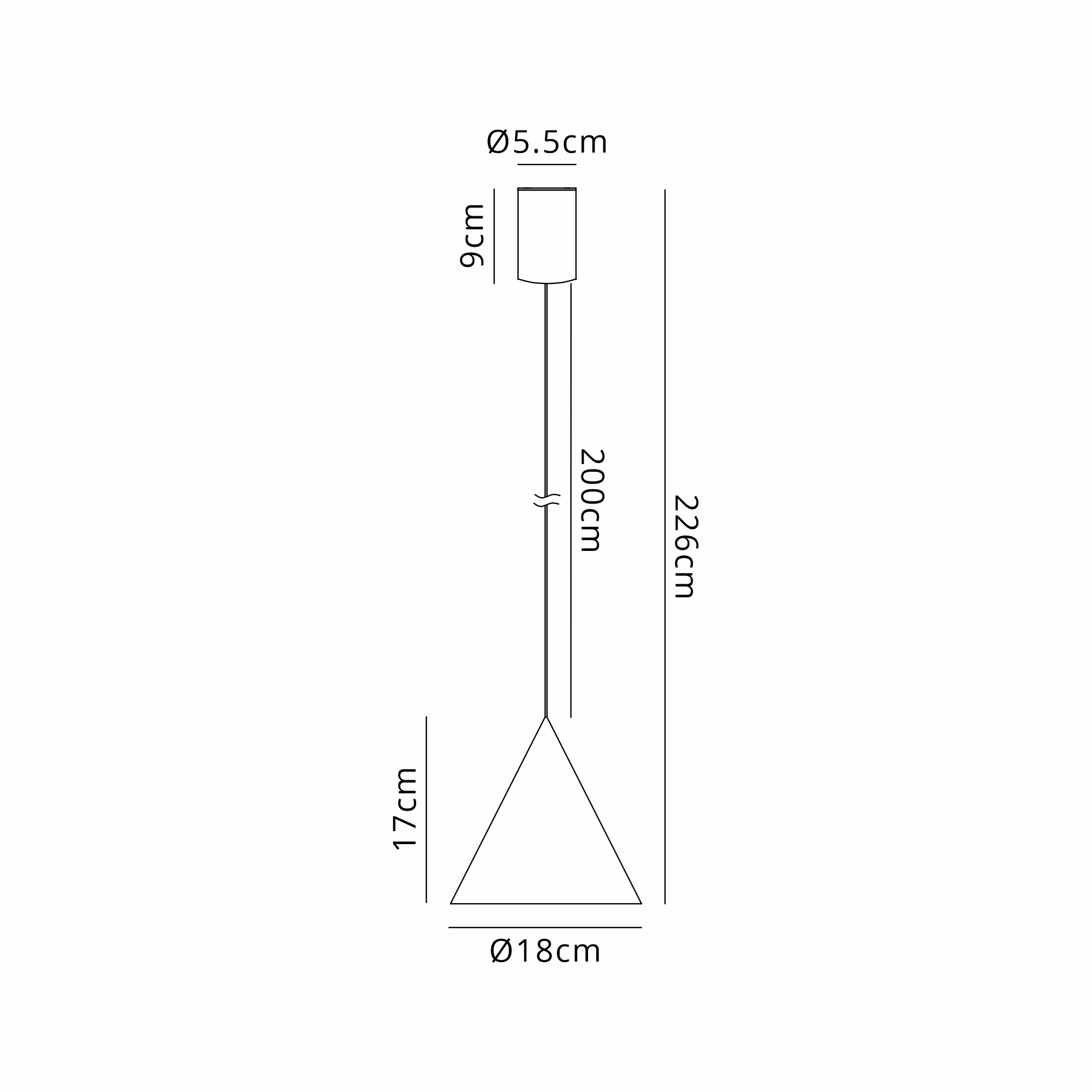 Cono Ceiling Lights Mantra Single Pendant